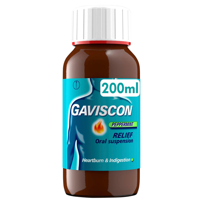 Gaviscon Peppermint Heartburn & Indigestion Relief Oral Suspension 200ml