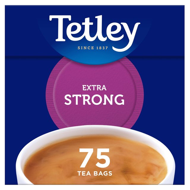 Tetley Bolsas de té extra fuertes 75 por paquete