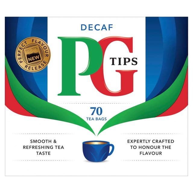 PG tippt die leckeren Decaf -Teebeutel 70 pro Packung