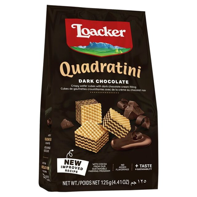 Loacker Dark Chocolate Quadratini 125G