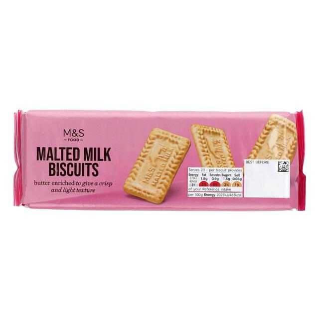 M&S Maled Milk Biscuits 200g