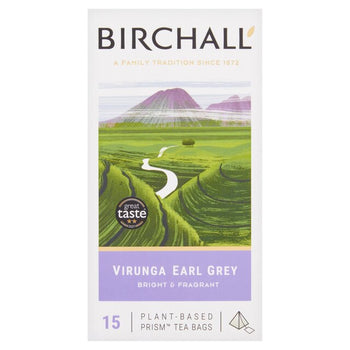 Birchall Virunga Earl Grey 15 Prism Bolsas de té 15 por paquete