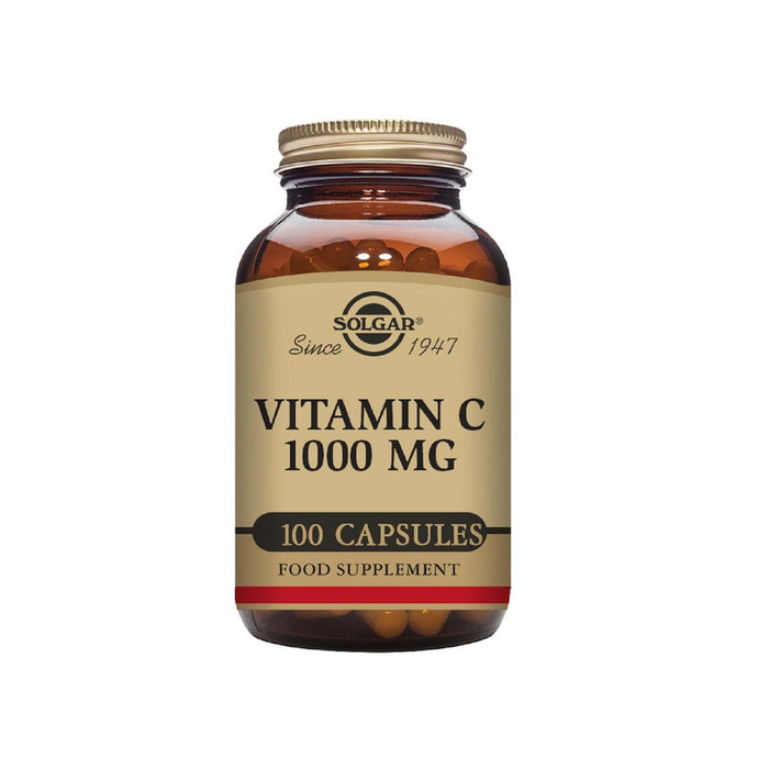 Capsules de supplément de vitamine C solgar 1000 mg 100 par paquet