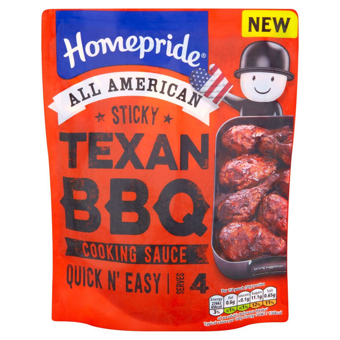 HOMPRIDE All American Sticky Texan BBQ Kochsauce 200g