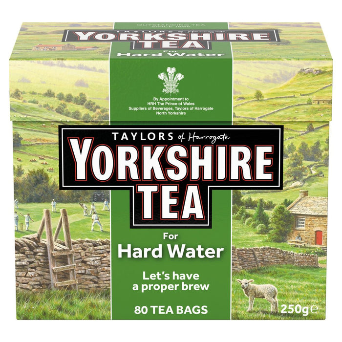 Yorkshire Hard Water Teabags 80 por paquete 