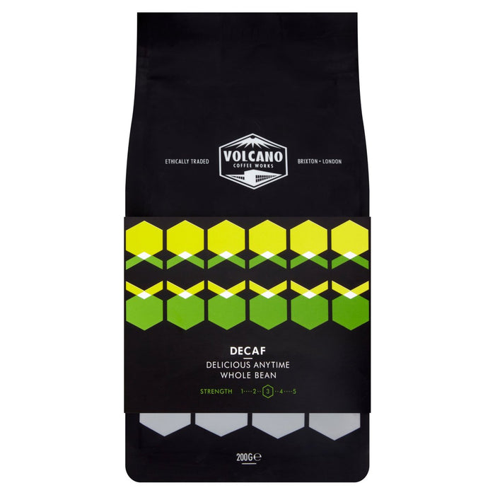 Volcano Coffee funciona Decaf Delicious en cualquier momento Gehels 200g