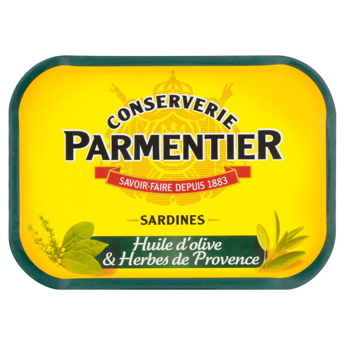 H.Parmetier Sardines Olive Huile et Herb 135G