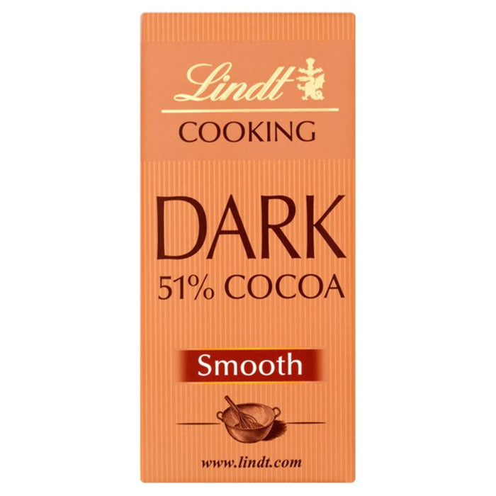 Lindt 51% Barra de chocolate de cocina oscura 200g