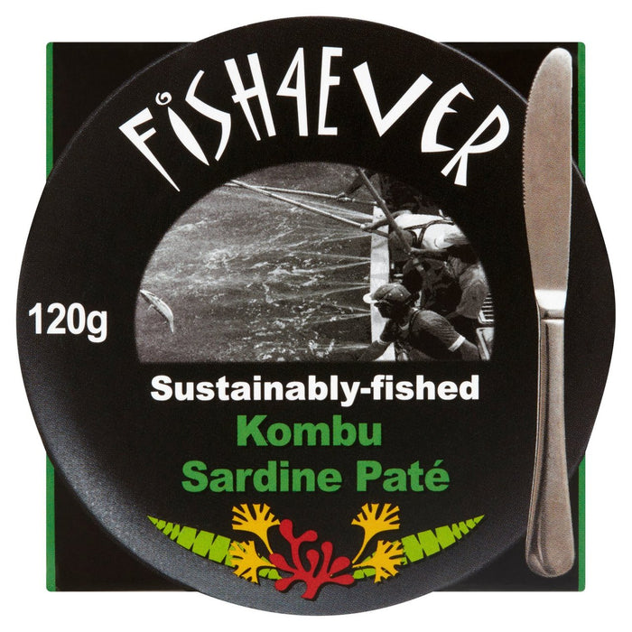 Fish 4 Ever Sardine Pate avec des algues kombu biologiques 120g