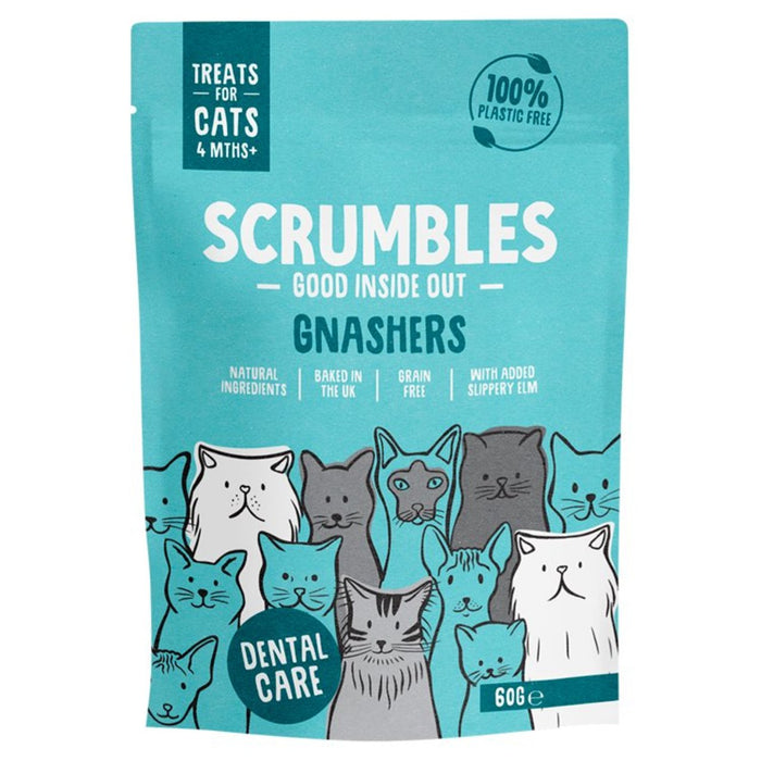 Scrumble Cat Dental Treats Grain Free Gnashers 60g