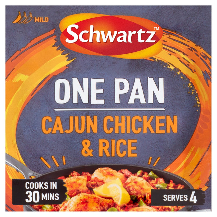 Schwartz Cajun pollo y arroz una sartén 32g