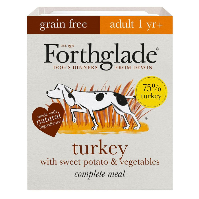 Forthglade Turquie adulte complète, patate douce et légumes GRATUITS 395G