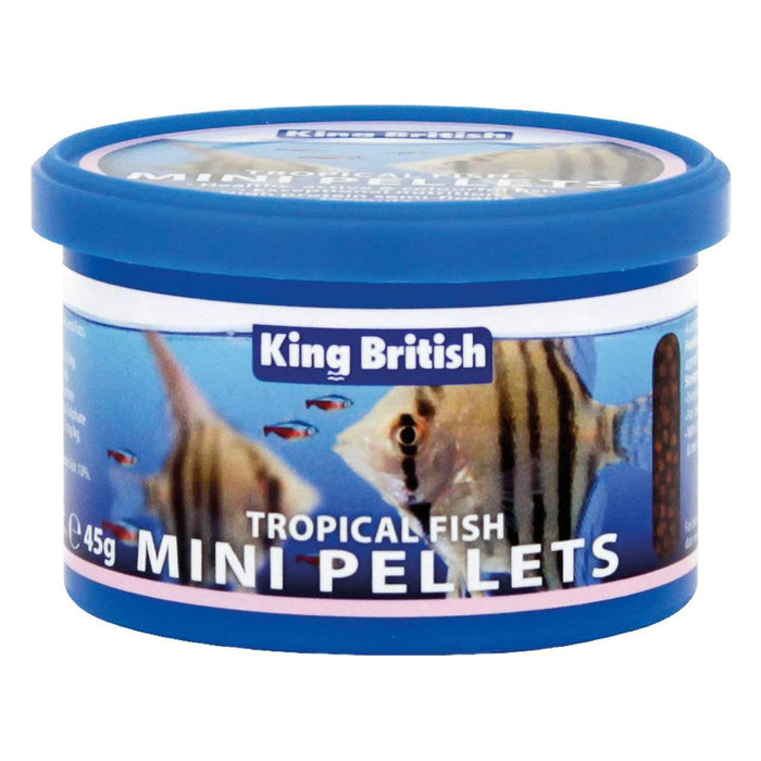 König Britische tropische Fisch Mini Pellets 45G