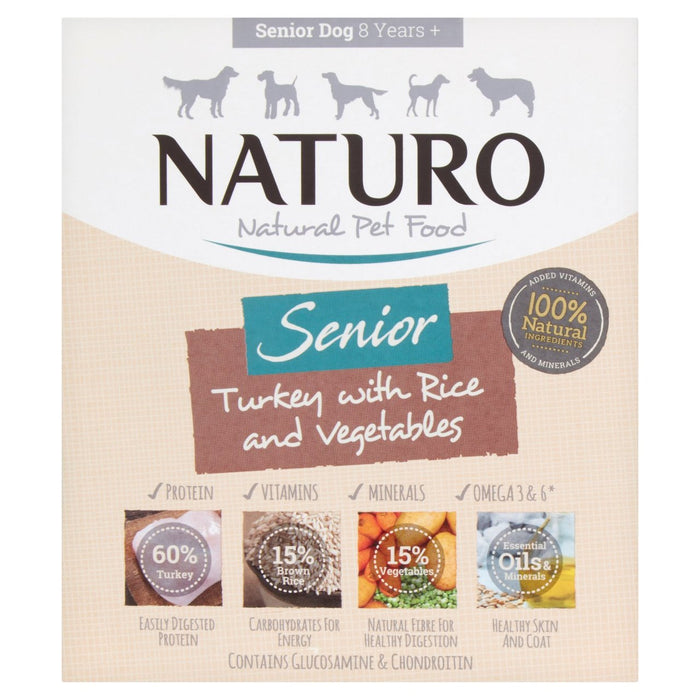 Naturo Senior Turkey & Rice avec légumes 400g